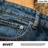 Quần Short Jeans Co Giãn Nam S128 – Xanh Wash Sáng, Thời Trang Hè
