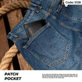 Quần Short Jeans Co Giãn Nam S128 – Xanh Wash Sáng, Thời Trang Hè