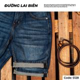 Quần Short Jeans Co Giãn Nam S128 – Xanh Wash Sáng, Thời Trang Hè