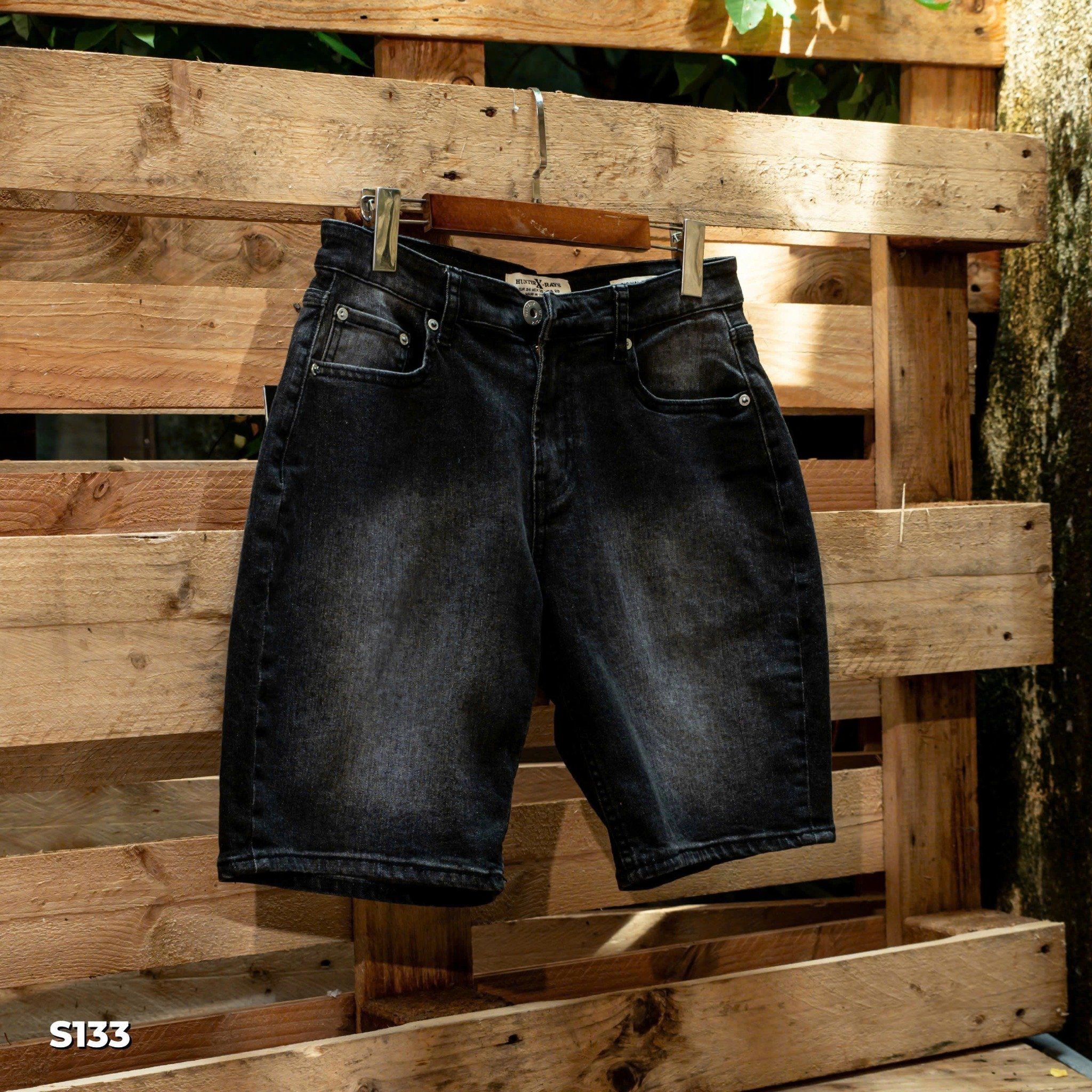 QJ SHORT S132 S133 XÁM ĐEN HUNTER