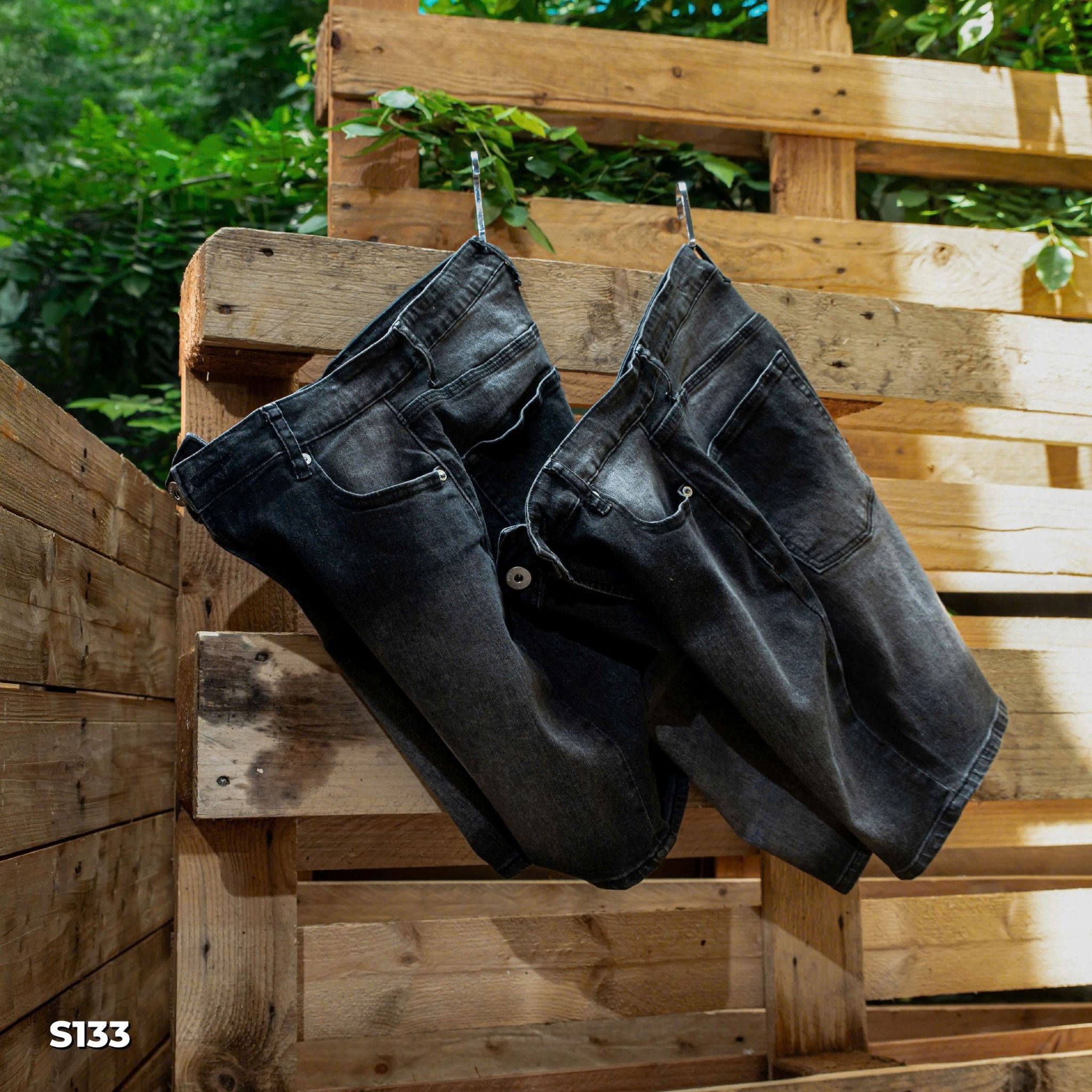 QJ SHORT S132 S133 XÁM ĐEN HUNTER