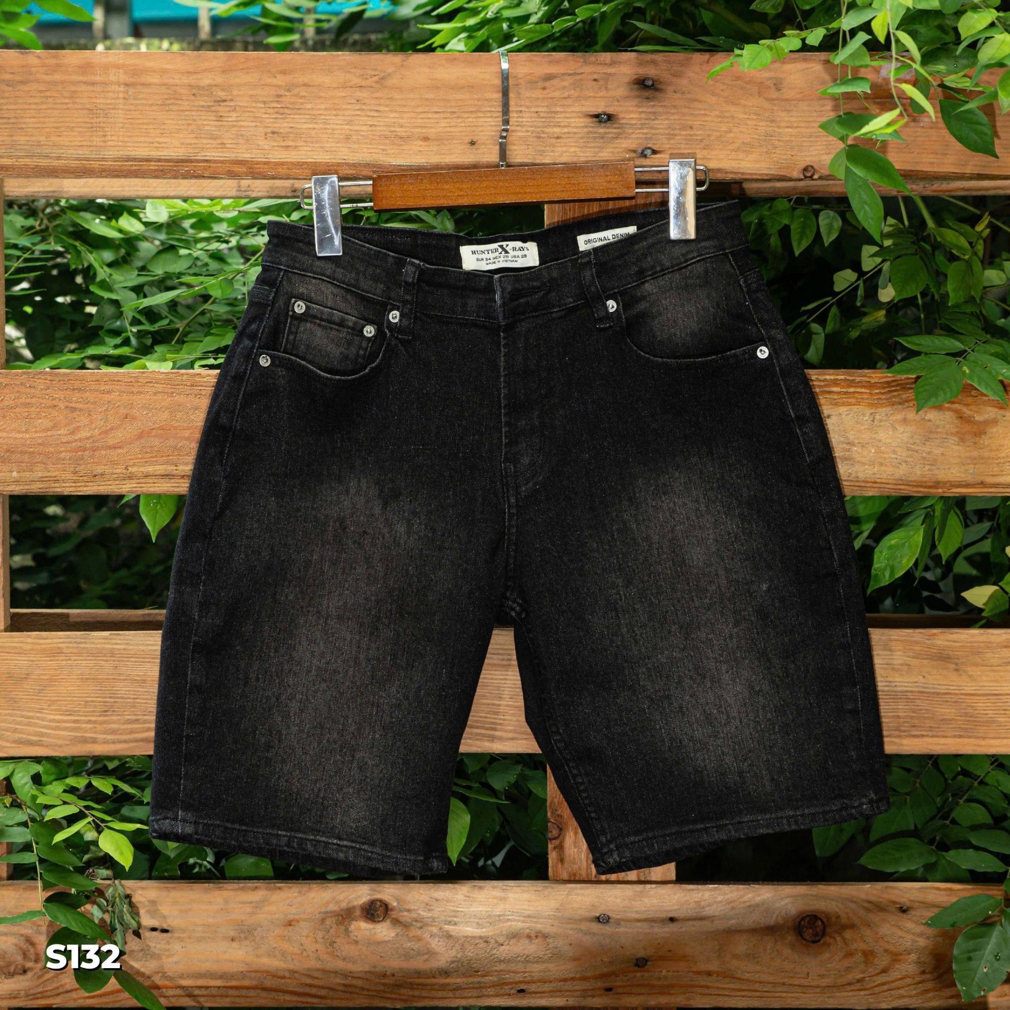 QJ SHORT S132 S133 XÁM ĐEN HUNTER