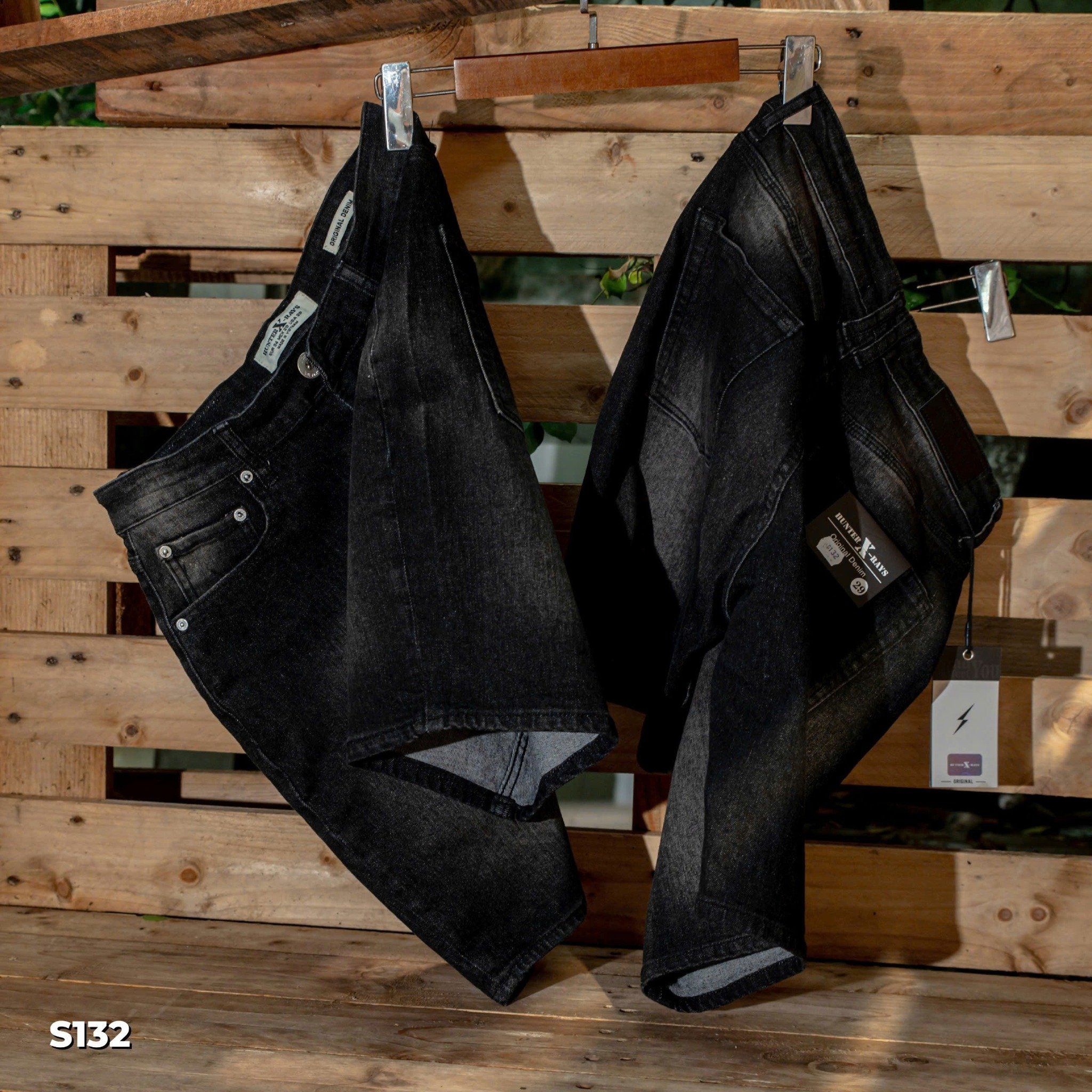 QJ SHORT S132 S133 XÁM ĐEN HUNTER
