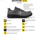  Giày Bảo Hộ AAK S1P LOW Siêu nhẹ, Chống Tĩnh Điện Safety Jogger 