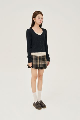 Plaid Skort -