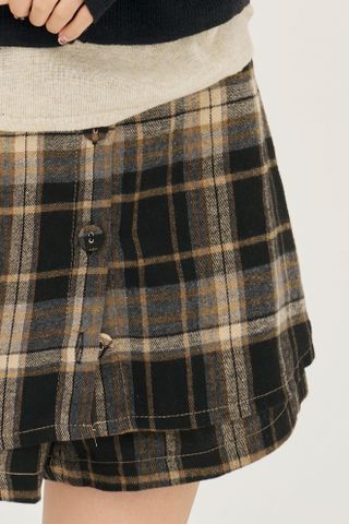 Plaid Skort -