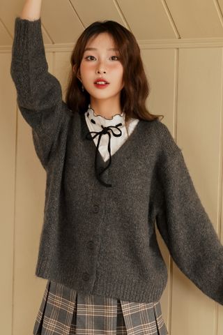 Pompom Cardigan -