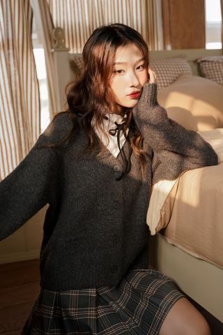 Pompom Cardigan -