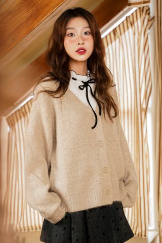 Pompom Cardigan -