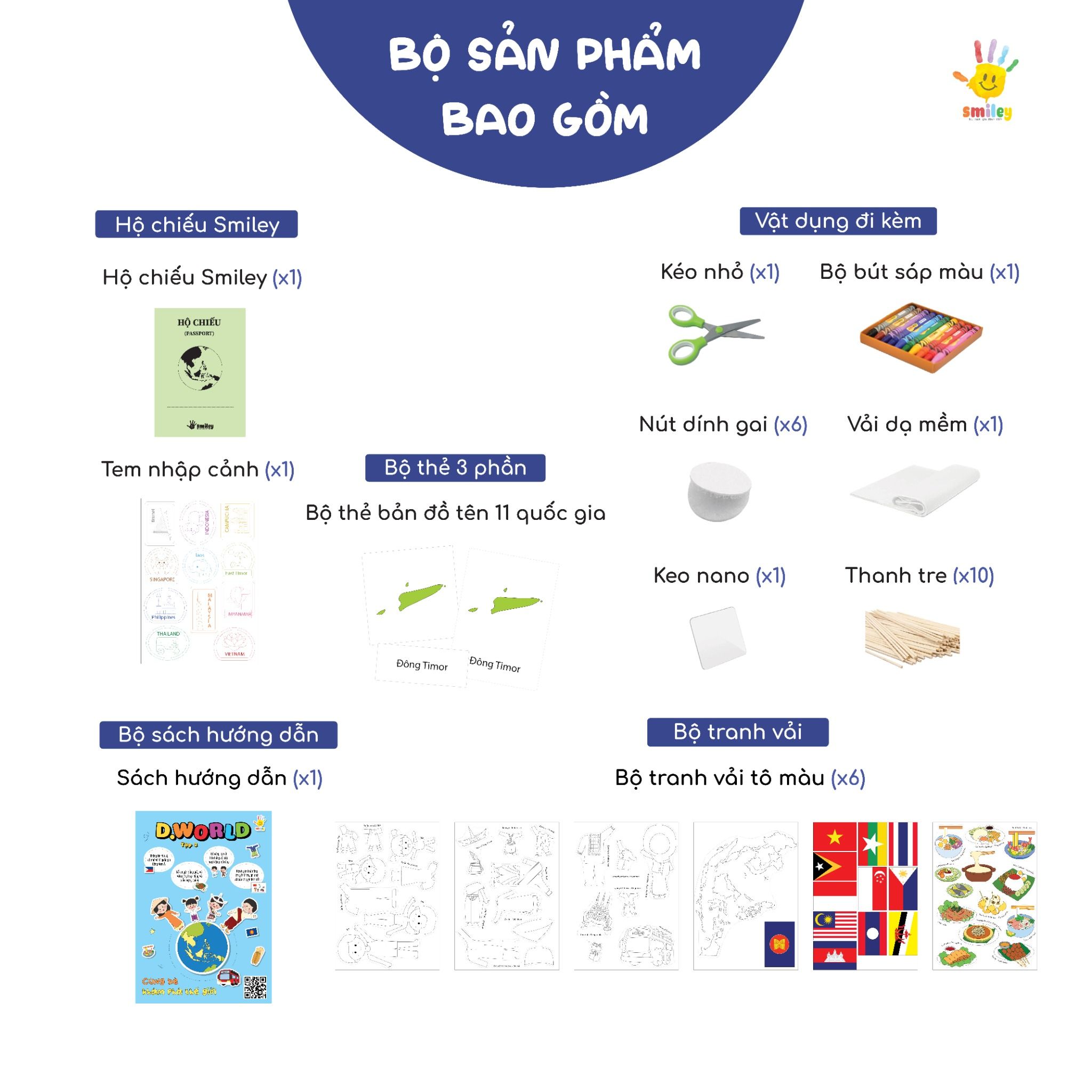 Bộ cơ bản - D.World 5 Châu lục, 5 quốc gia | Nhật Bản, Ý, Mỹ, Ai Cập, Úc