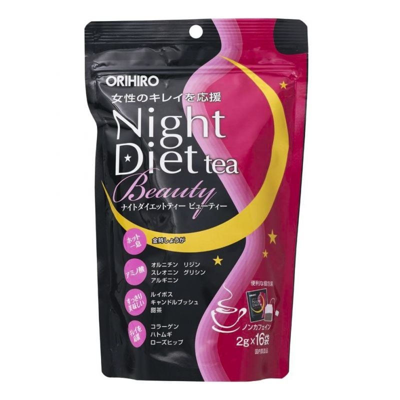 Trà giảm cân Beauty Orihiro Night Diet Tea (16 gói)