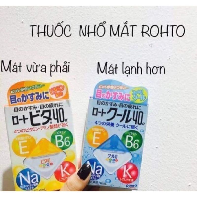 Thuốc nhỏ mắt Rohto Nhật Bản Vita 40 bổ xung vitamin (12ml)