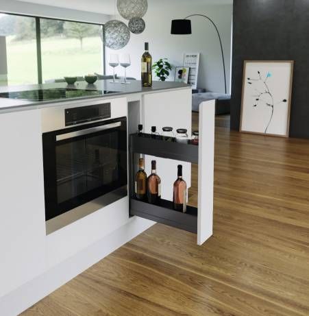 KHAY KÉO ĐA NĂNG HAI TẦNG VAUTH SAGEL SUB SLIM 150mm_Lavagrey HMH.520.28.1000