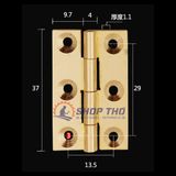  Bản lề lá chất liệu đồng thau màu vàng cỡ 1.5'' loại dày 