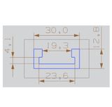  Ray trượt nhôm dài 0.8m 