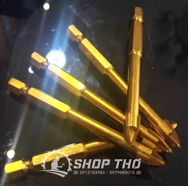 Mũi khoan gạch men - kính cỡ 6mm chuôi lục