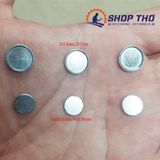  Nam châm đất hiếm hạt tròn 9x0.8mm mạ kẽm bọc vỏ thép 