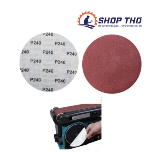  Giấy nhám tròn SHARPNESS đế lông không lỗ P600 - đường kính 150mm cho máy mài nhám 2 trong 1 