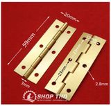  Bản lề giả cổ chữ nhật 59x20mm màu đồng sẫm 