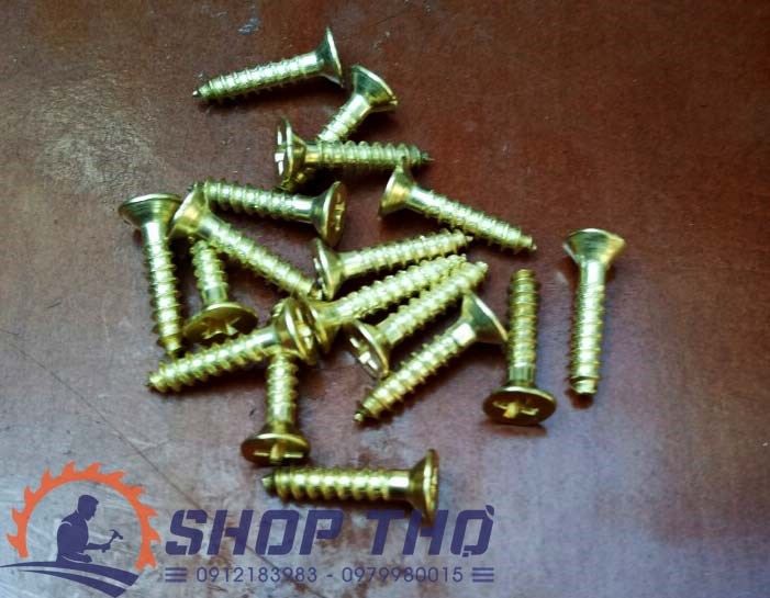 Vít giả cổ màu vàng M2.5 x 12 (Bán theo kg)