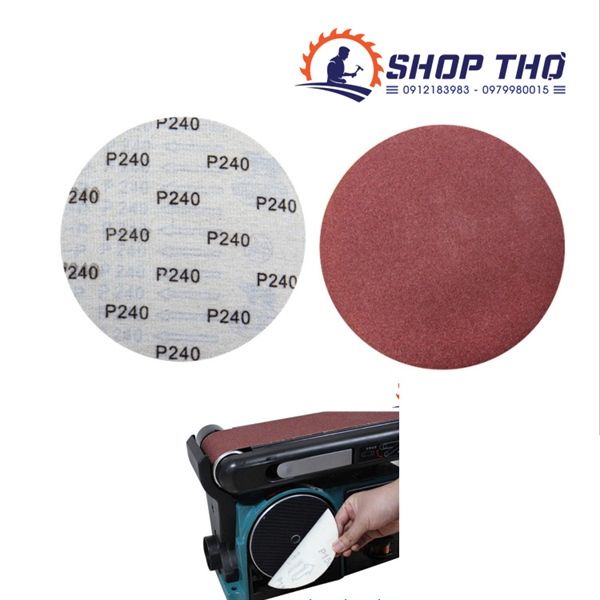 Giấy nhám tròn SHARPNESS đế lông không lỗ P120 - đường kính 150mm cho máy mài nhám 2 trong 1