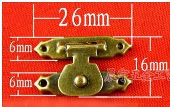 Khóa hộp giả cổ A018 đồng xanh