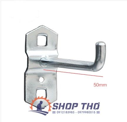 Móc treo đơn 50mm - treo bảng Pegboard