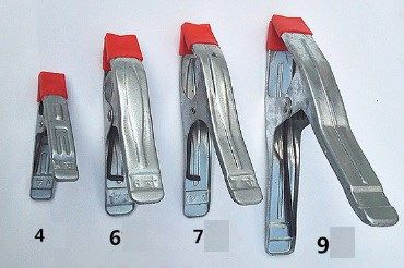 Kẹp A cỡ 6 - Tổng dài 15.3cm - mở tối đa 5cm
