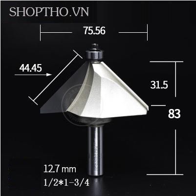 Mũi phay 45 độ Arden 0209 - 1/2*1-3/4