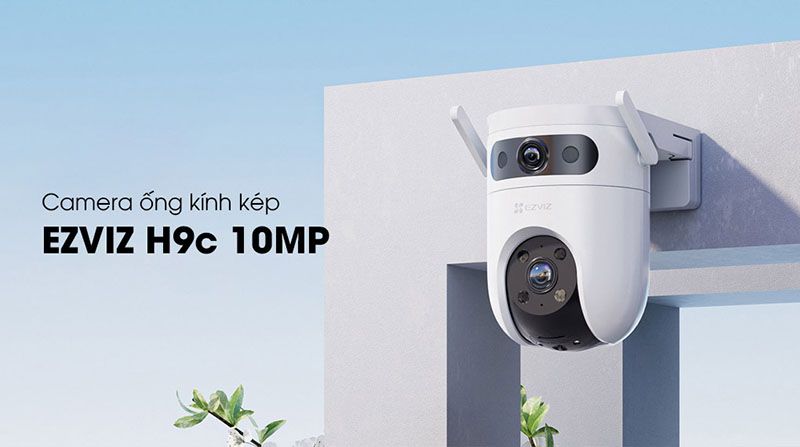 Camera WiFi quay quét, ống kính kép EZVIZ H9c (5MP+5MP)