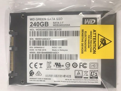 Ổ cứng  SSD Western Green 2.5, SATA, 240 GB_ WDS240G3G0A