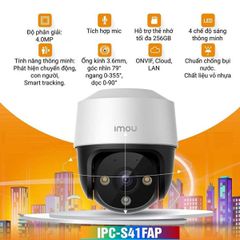 Camera IP PT Full Color 4MP iMOU IPC-S41FAP (POE)