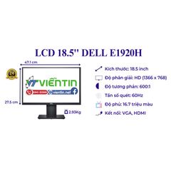 Màn hình Vi Tính LCD Dell E1920H 18.5 inch