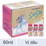 Sữa Susu dâu 80ml thùng 8 lốc