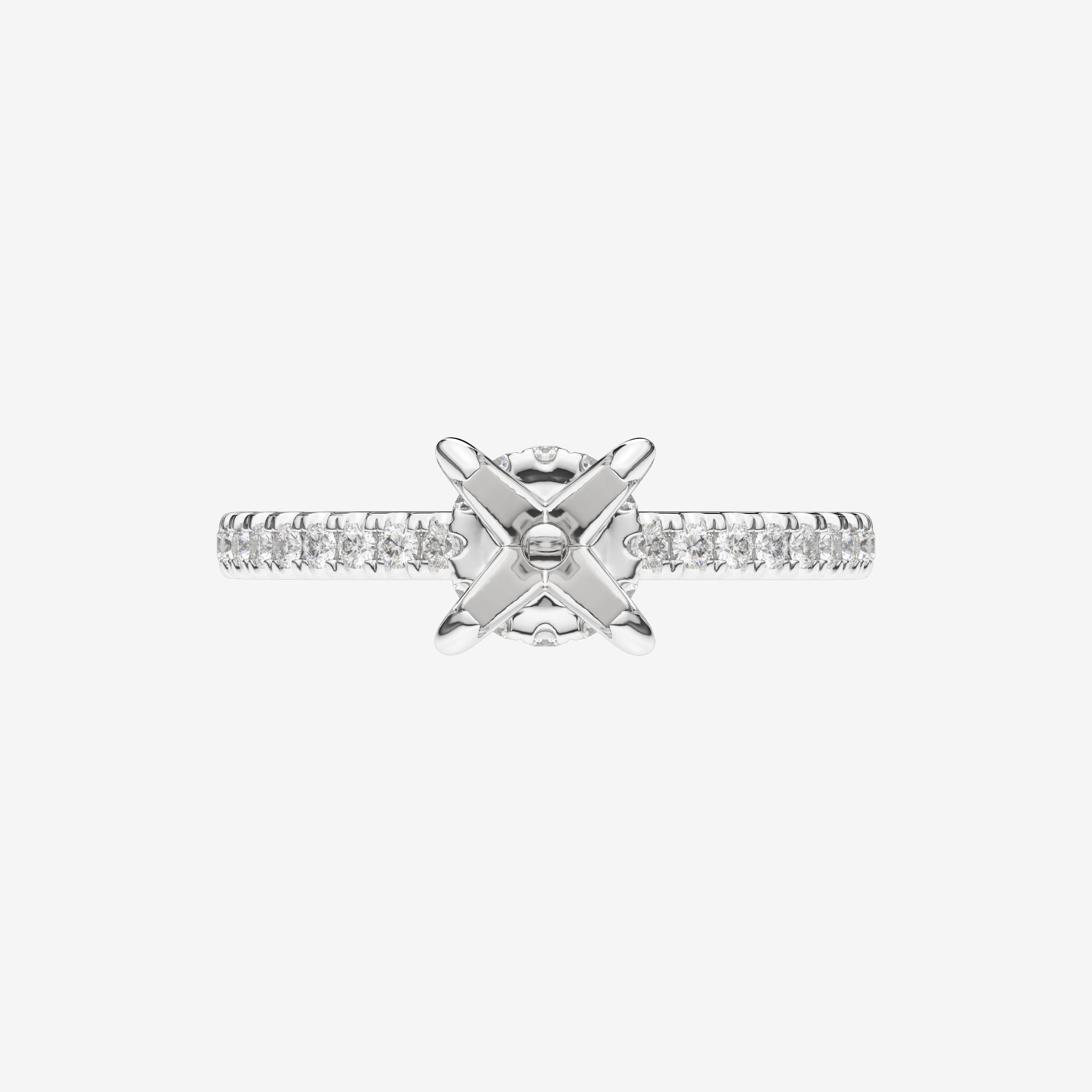 ACCENTED SEMI-SET ENGAGEMENT RING