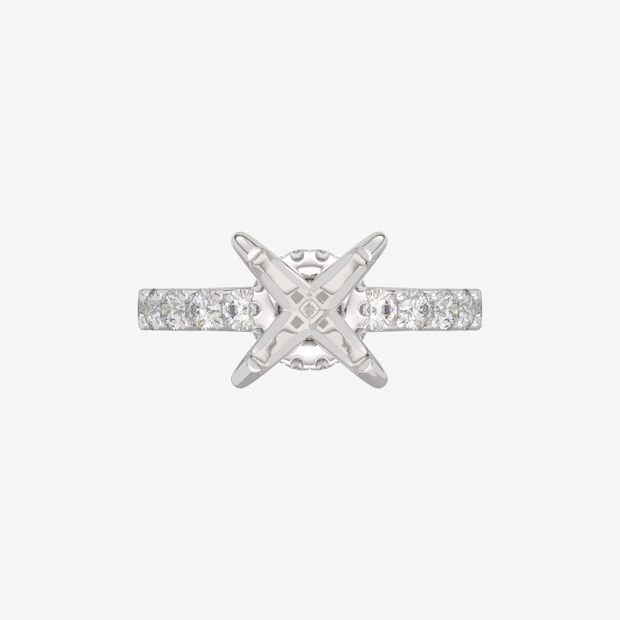 SEMI-SET ENGAGEMENT RING