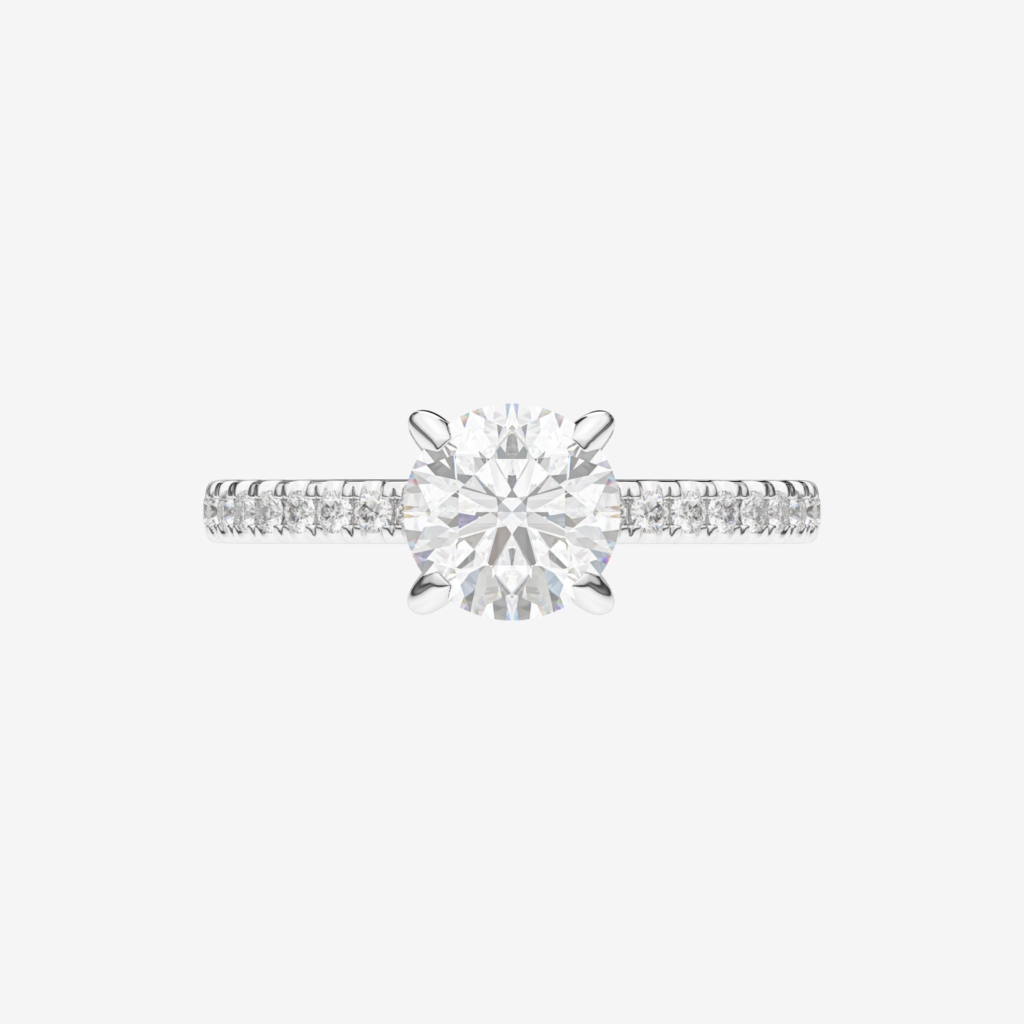 ACCENTED SEMI-SET ENGAGEMENT RING