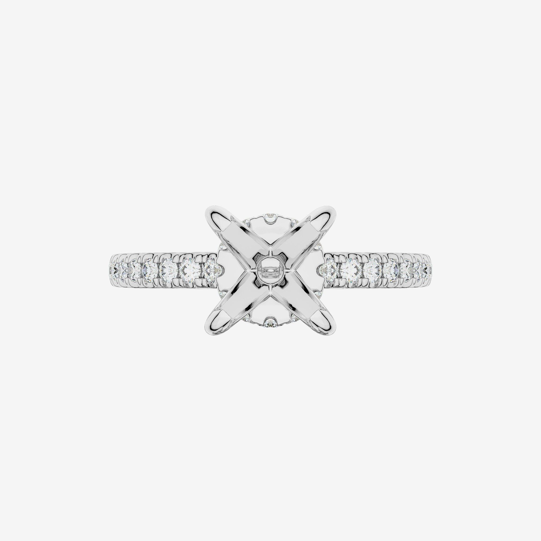 ACCENTED SEMI-SET ENGAGEMENT RING