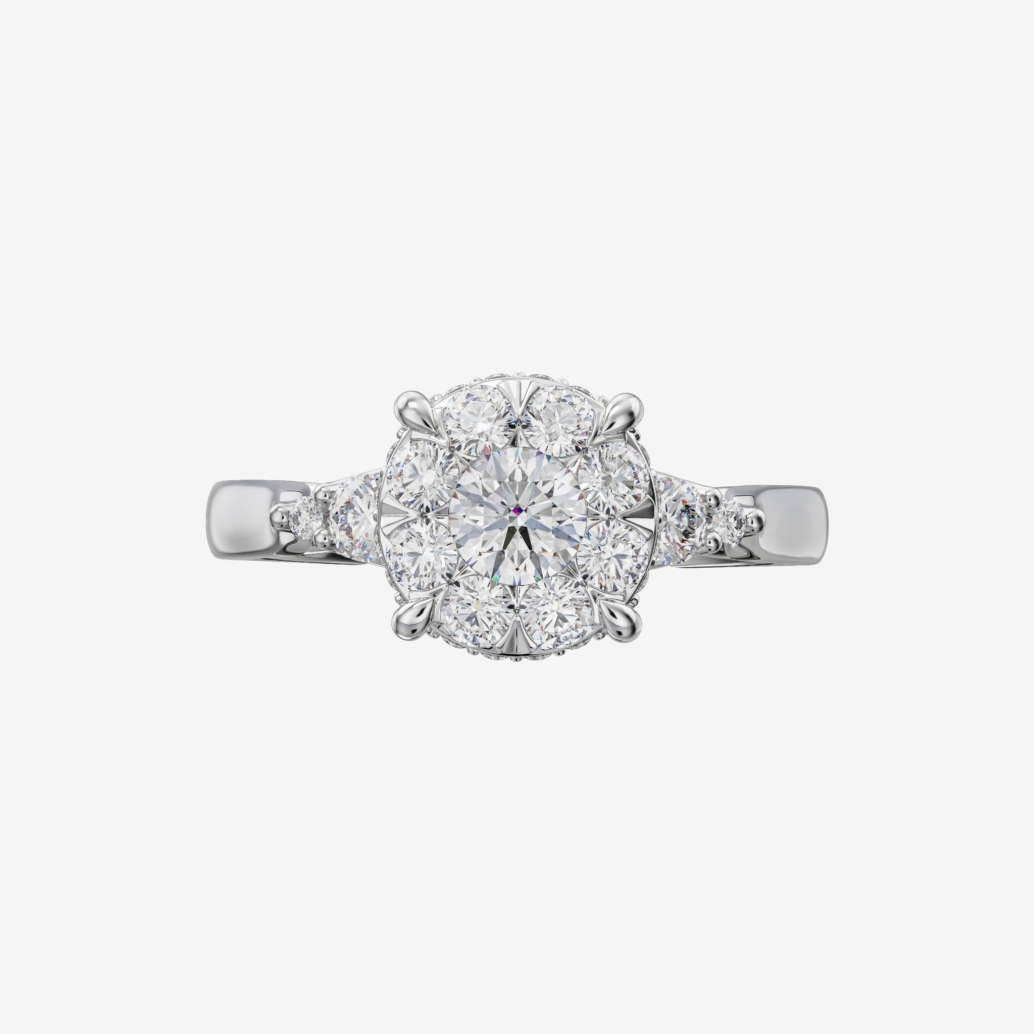ACCENTED CLUSTER RING