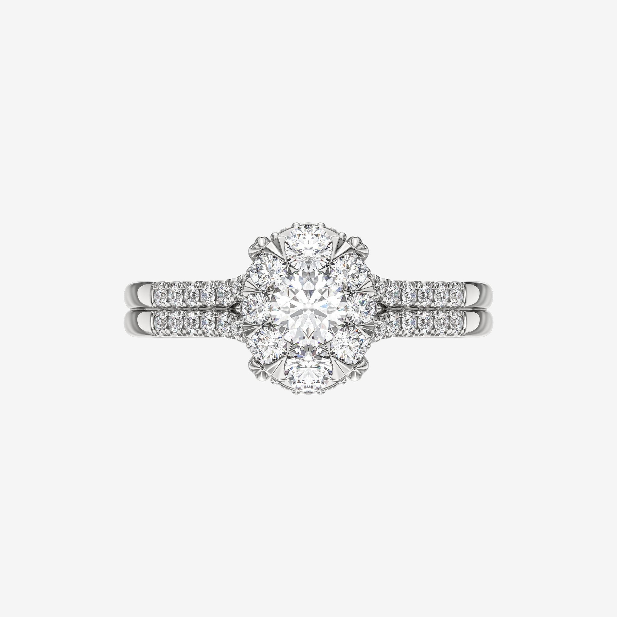 DOUBLE SHANK CLUSTER RING