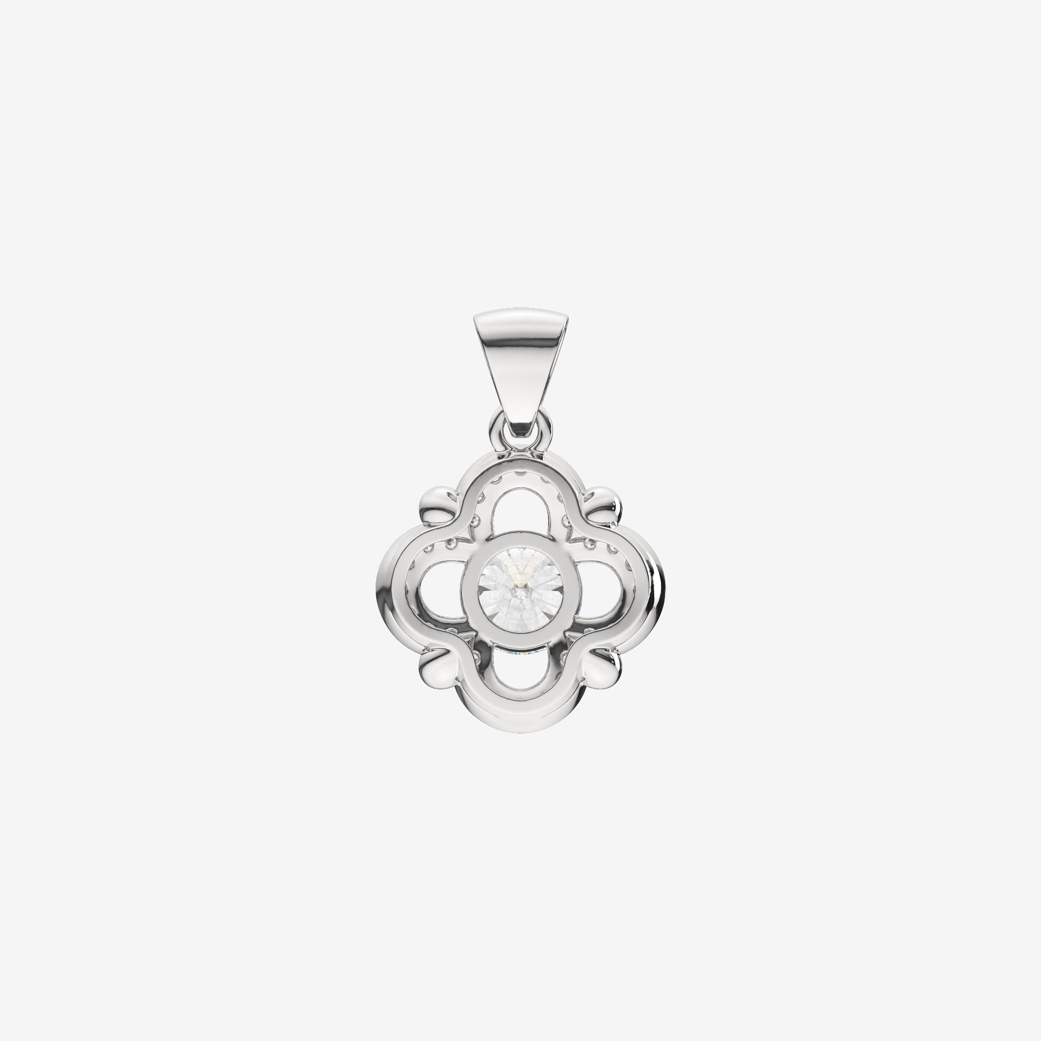 FLORAL SEMI-SET PENDANT