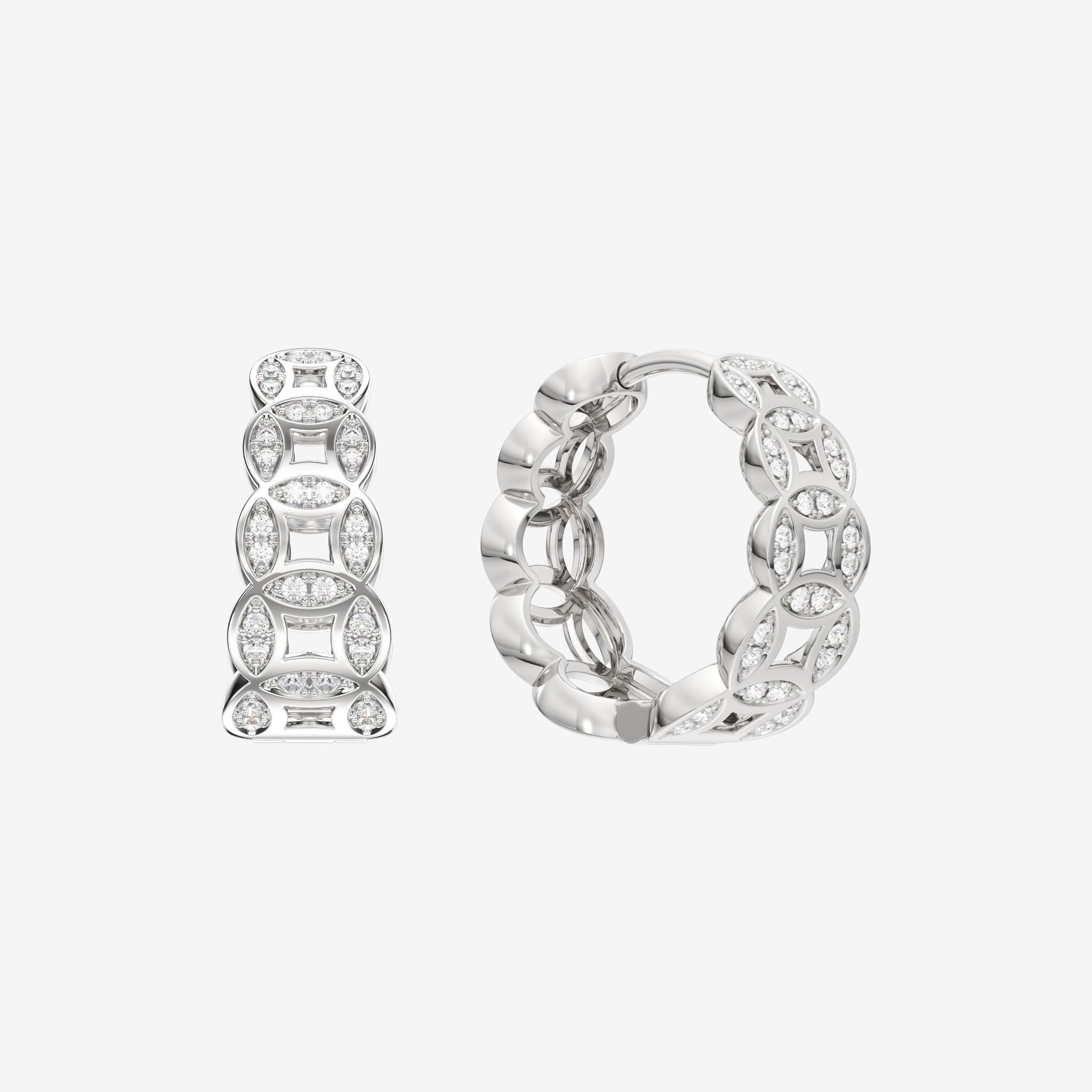COIN HOOP EARRINGS