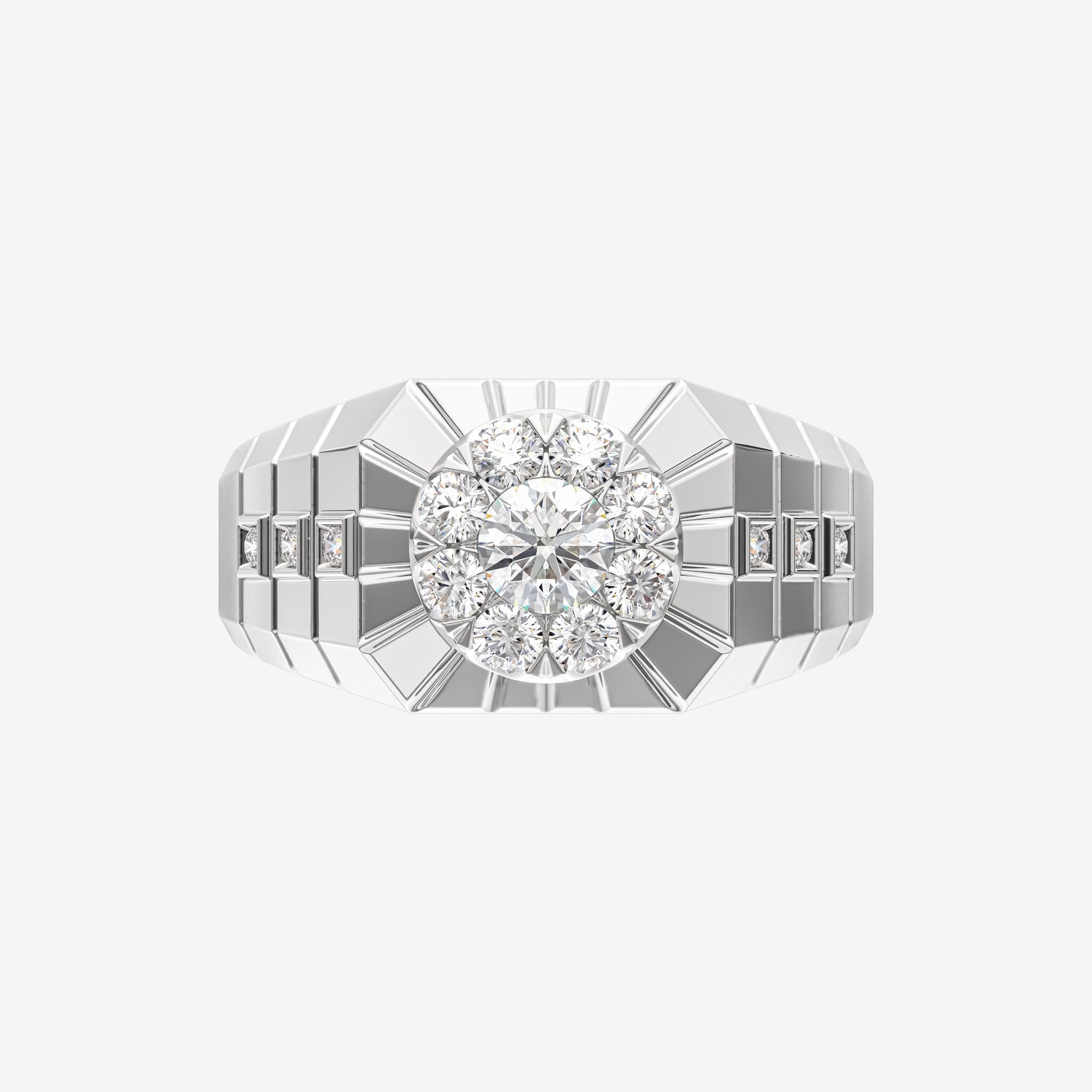 ACCENTED CLUSTER RING