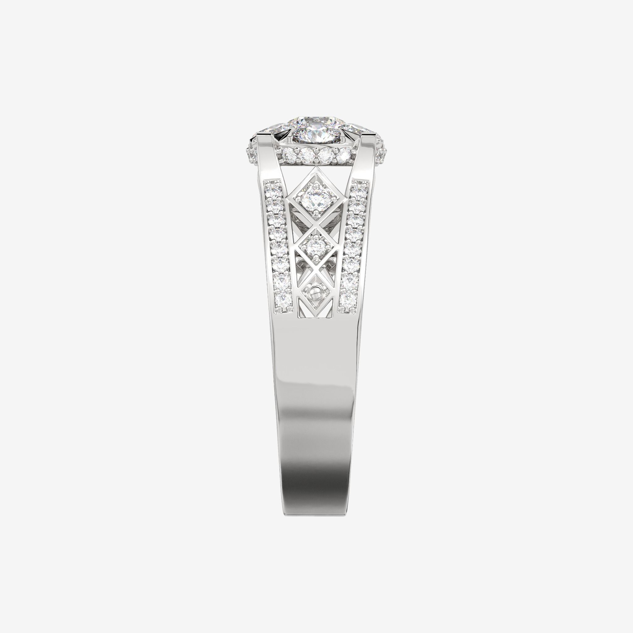ACCENTED CLUSTER RING