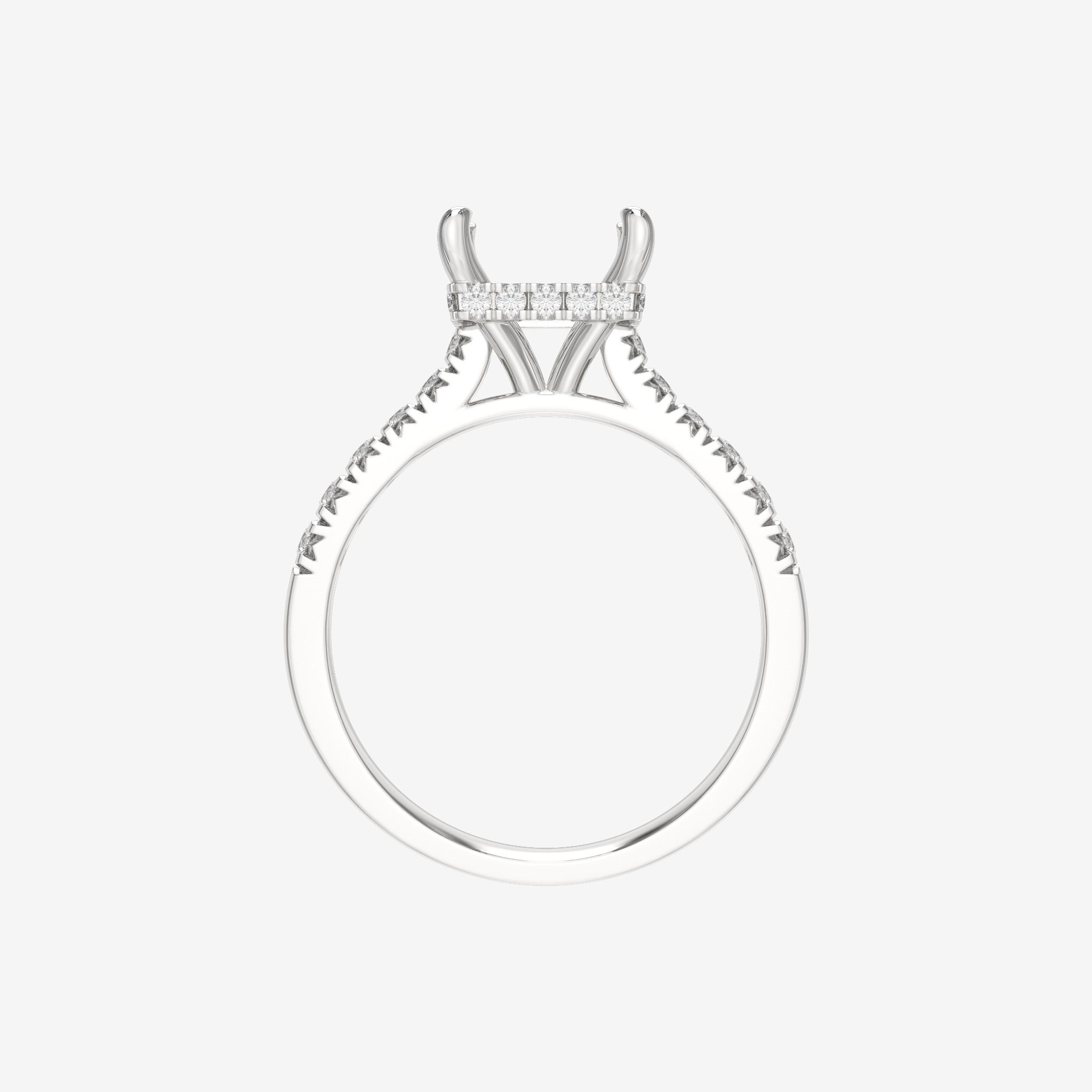 ACCENTED SEMI-SET ENGAGEMENT RING