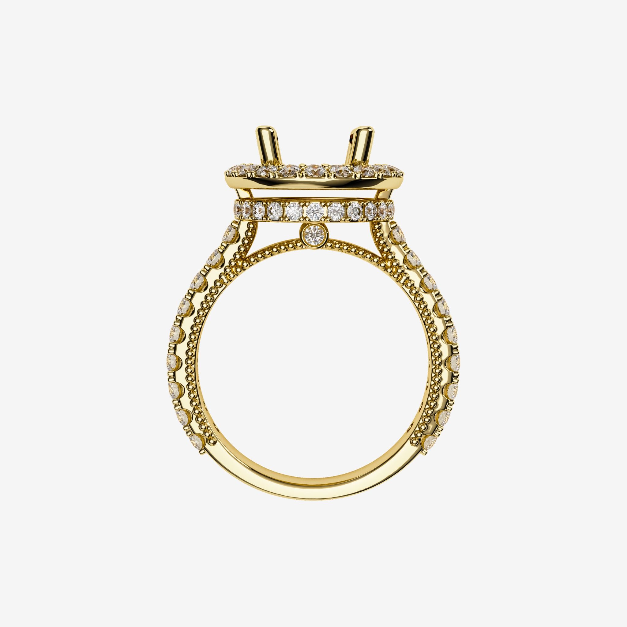 HALO SEMI-SET ENGAGEMENT RING
