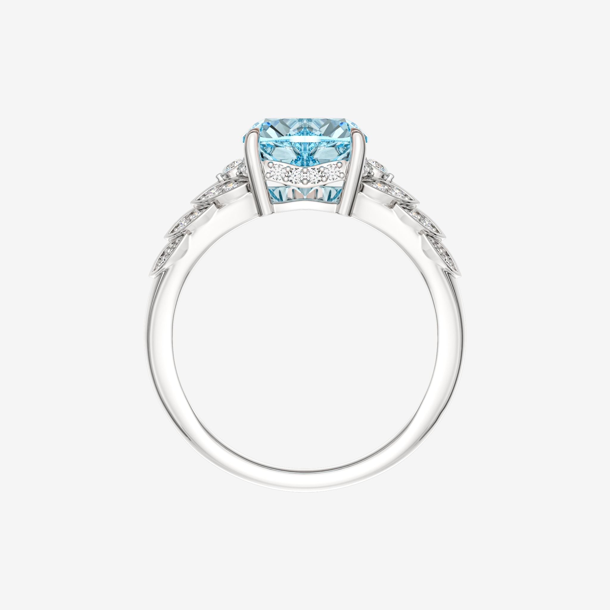 ACCENTED HEART GEMSTONE RING