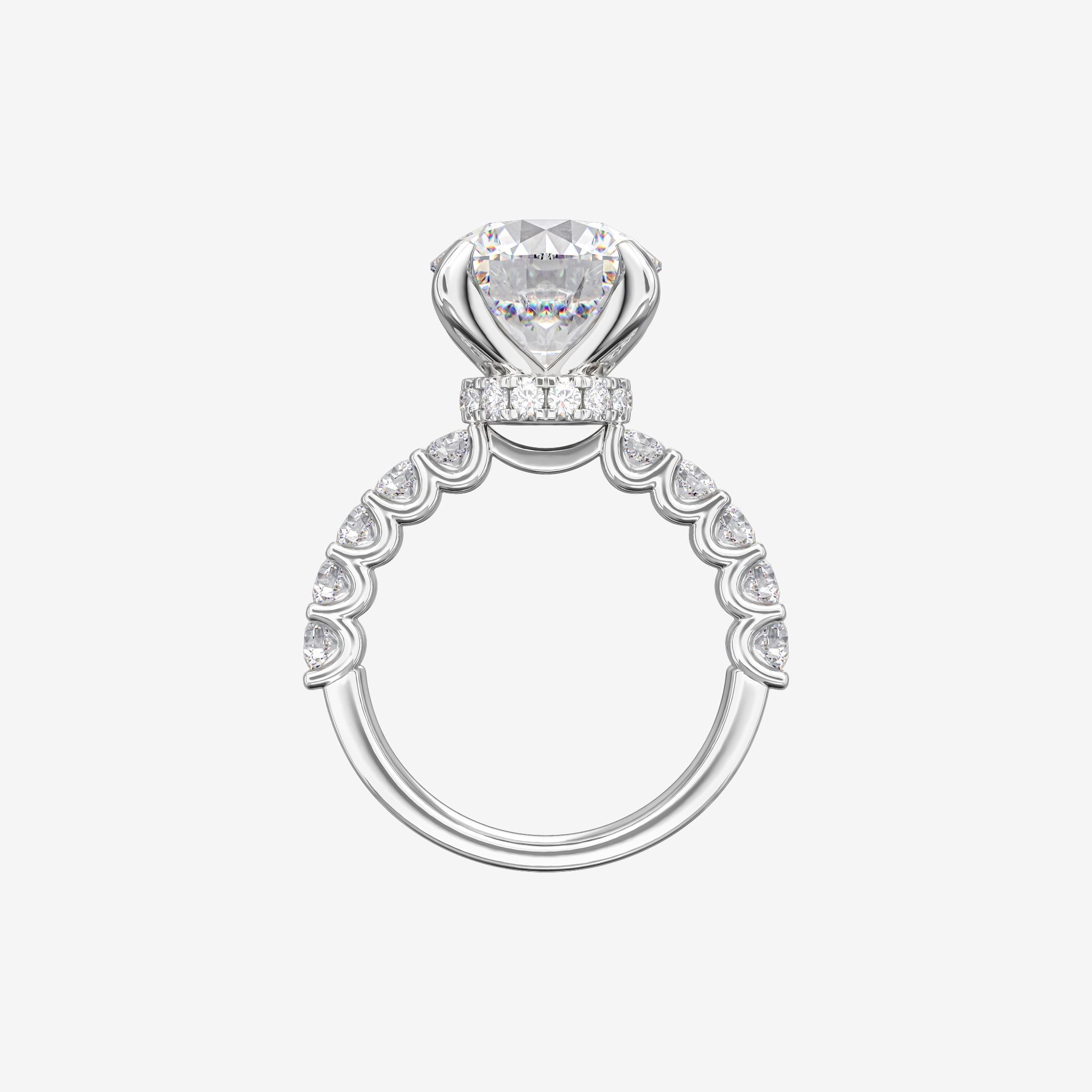 SEMI-SET ENGAGEMENT RING