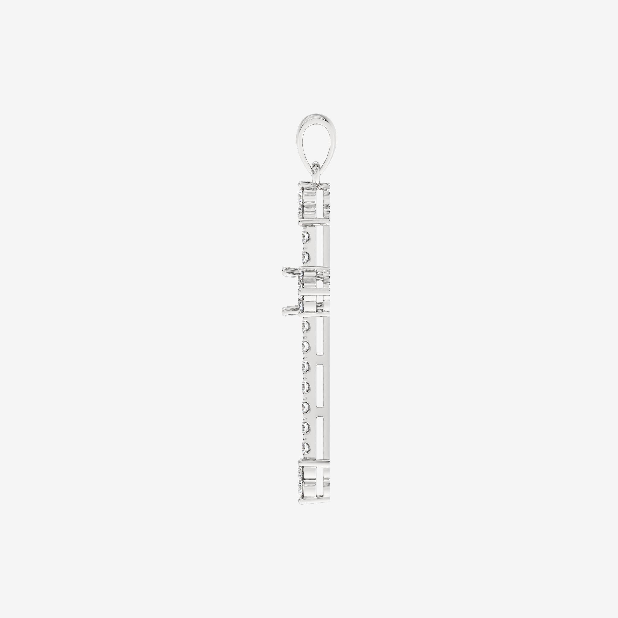 SEMI-SET CROSS PENDANT