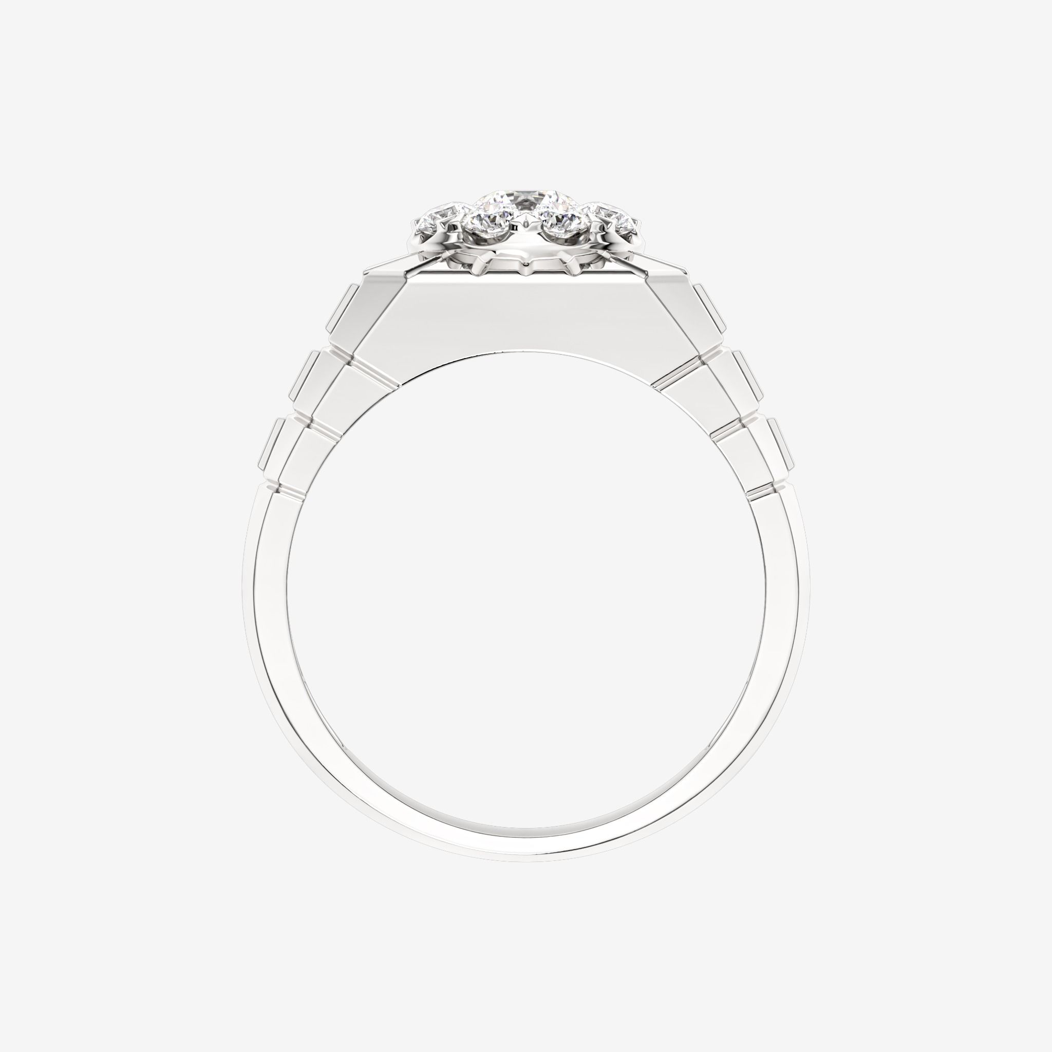 ACCENTED CLUSTER RING